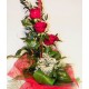 Mazzo 3 Rose Rosse gambo lungo